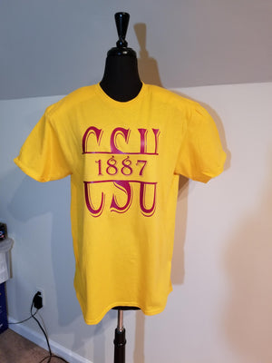 $25 CSU 1887 Split T-shirt SM-1XL