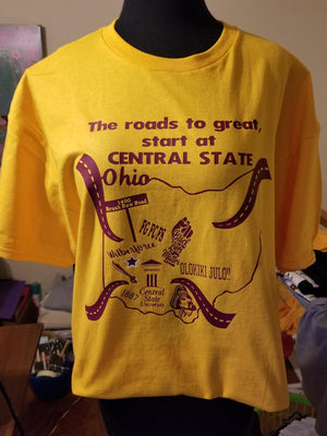 $25 THE ROADS TO GREAT START AT CENTRAL STATE!! SM-3XL