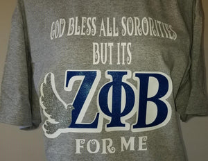 ITS ZETA PHI BETA FOR ME SM-5XL $25-$28