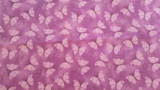 Purple Butterfly Protective Face Cover Print